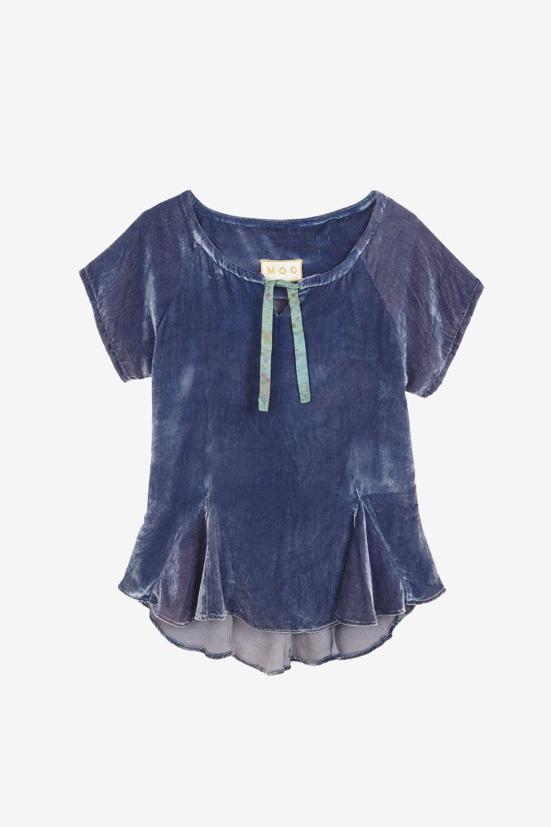 M O C_Dark Blue Glicinia Top