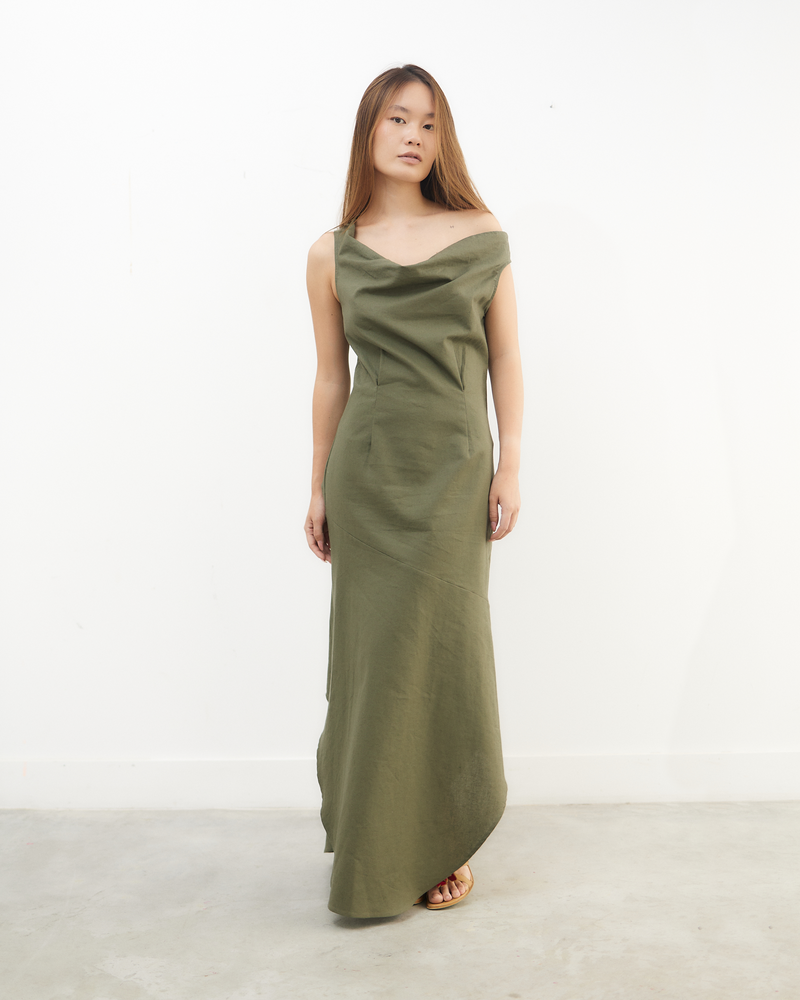 M O C_GREEN MIMOSA DRESS