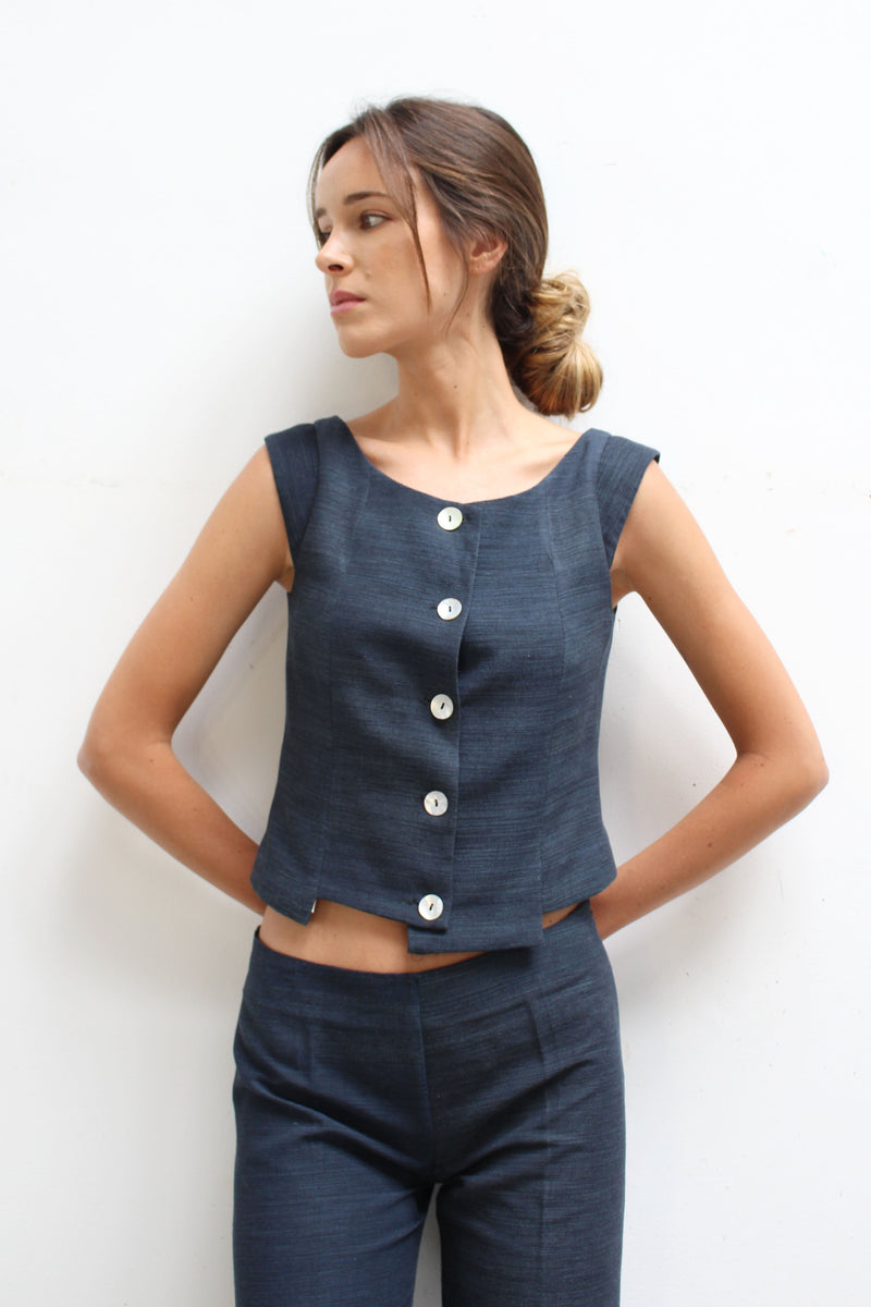 M O C_Blue Manila Vest