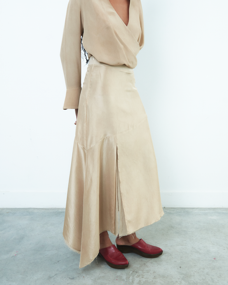 M O C_Beige Buganvilla Skirt