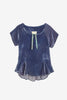 M O C_Dark Blue Glicinia Top
